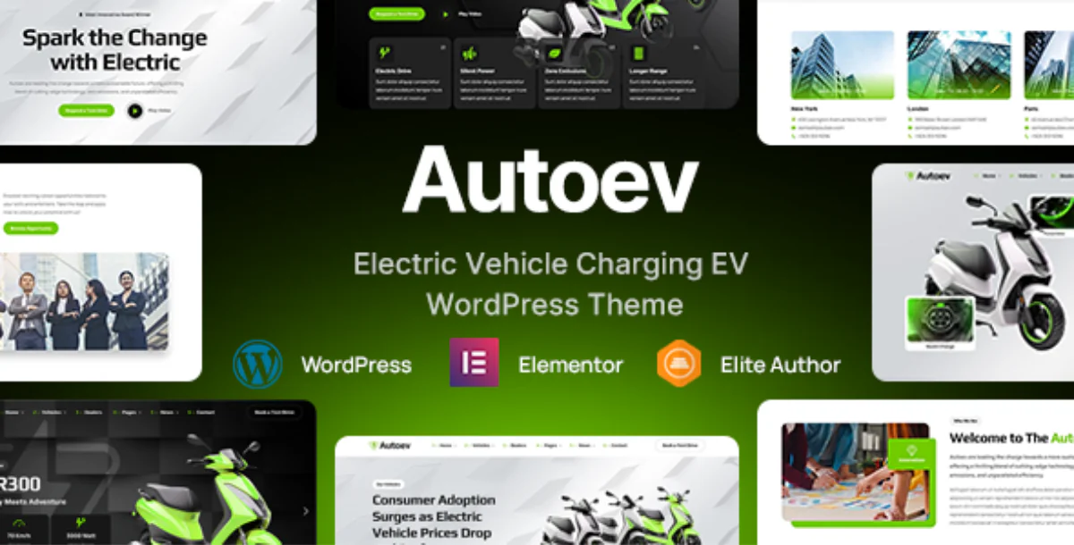 Autoev - Electric Vehicle Charging WordPress Theme