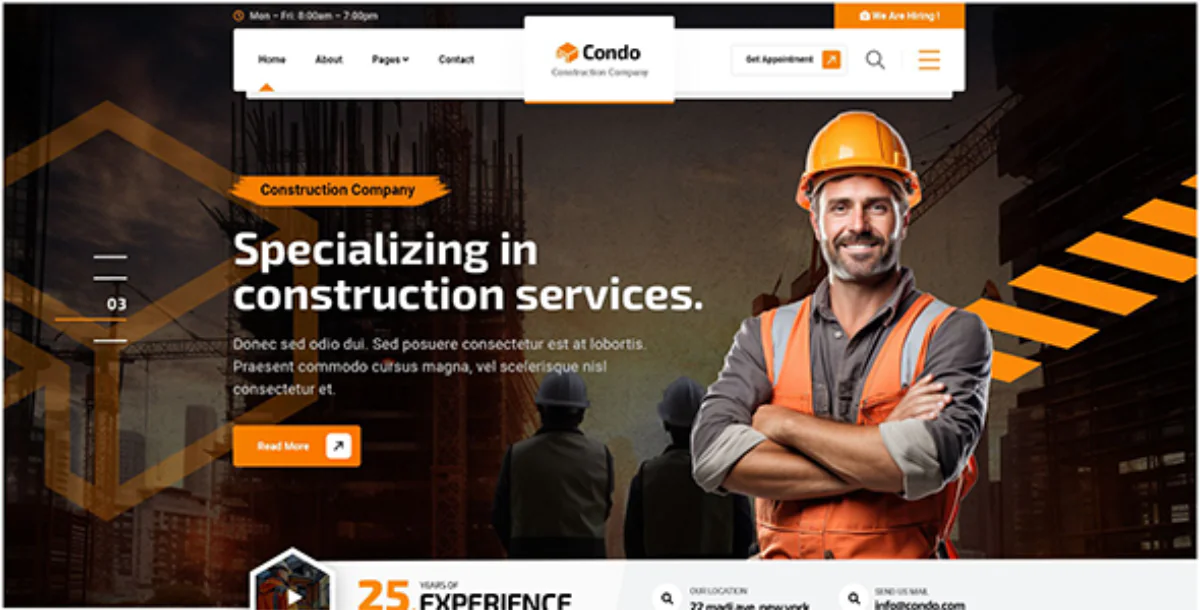 Condo - Construction WordPress Theme