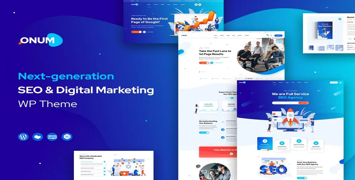 Onum SEO and Marketing Elementor WordPress Theme Download, WP Themes FT. Agency & Clean