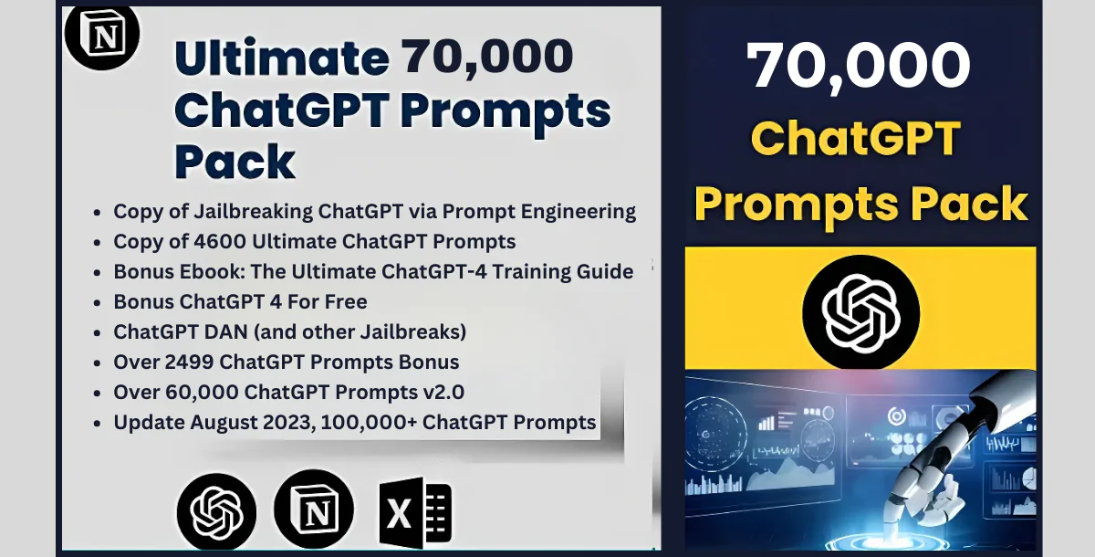 70,000 ChatGPT Prompts Ready to Use