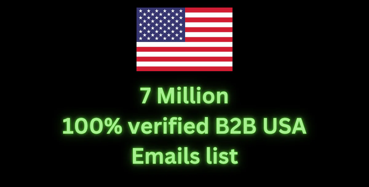 7 Million 100% verified B2B USA Emails list