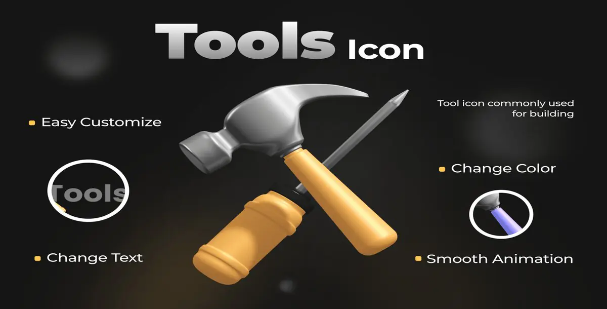 Tools Icon Download, Incl. 3D & Illustration