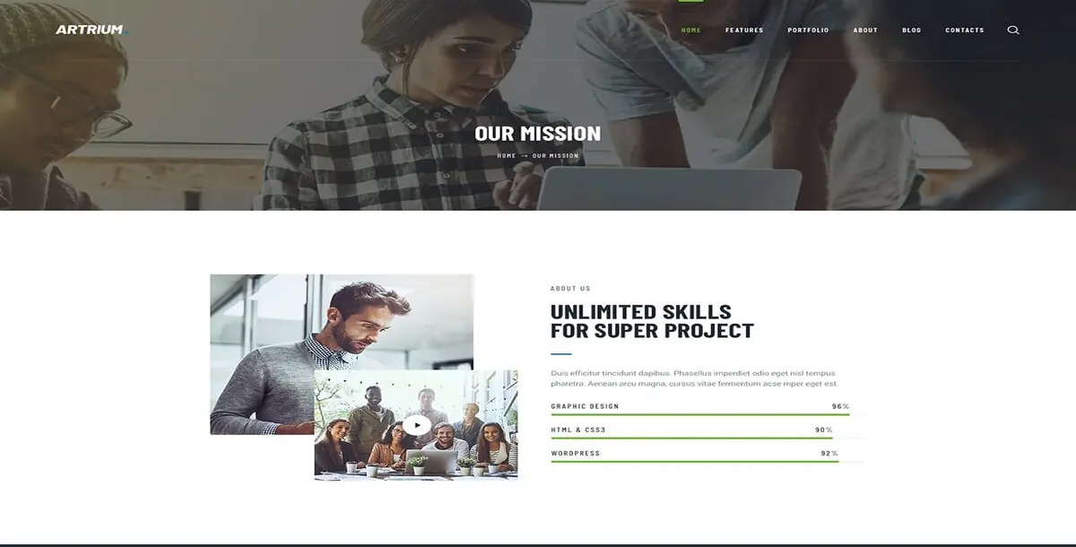 Artrium Creative Agency Web Studio WP Theme Download