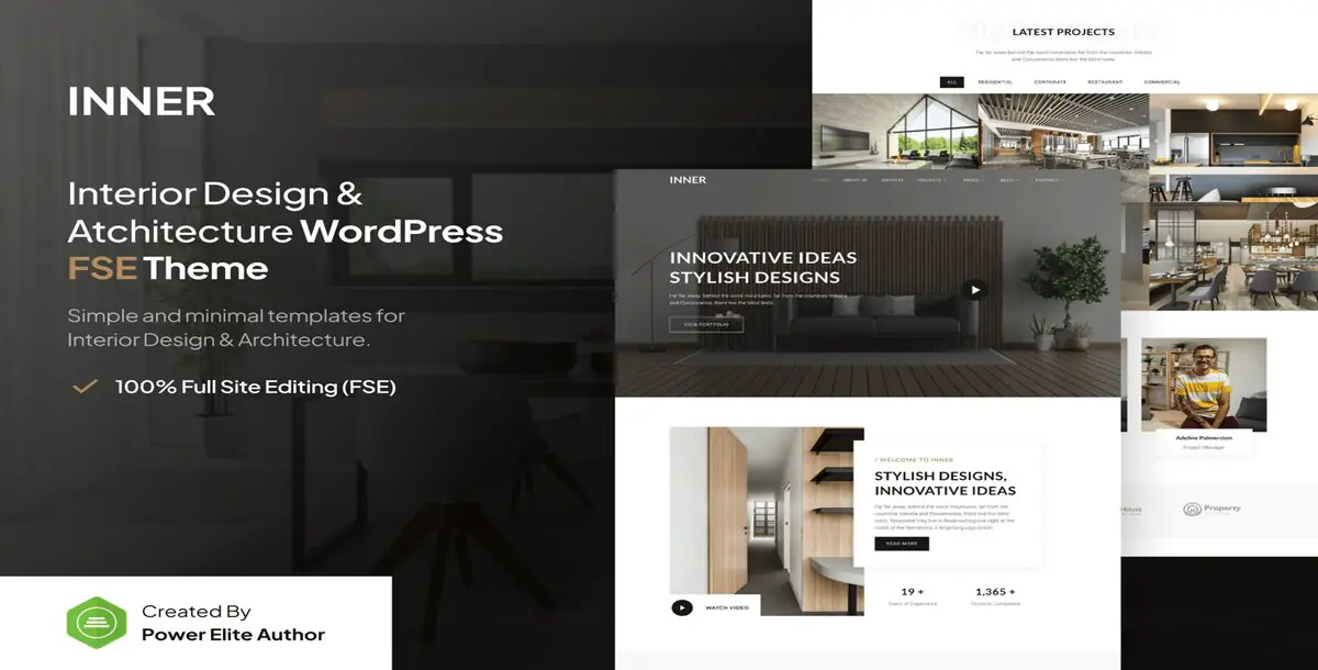 Inner Interior Design and Architecture WP Theme Download, WP Themes FT. Architect & Block