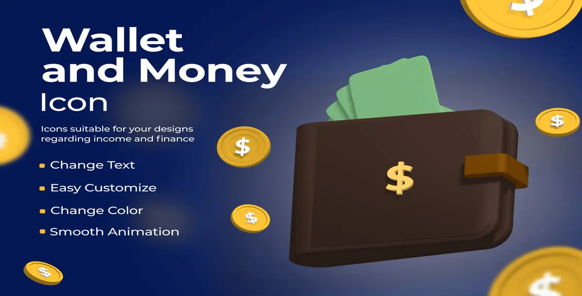 Wallet and Money Icon Download, Incl. Business & Concept