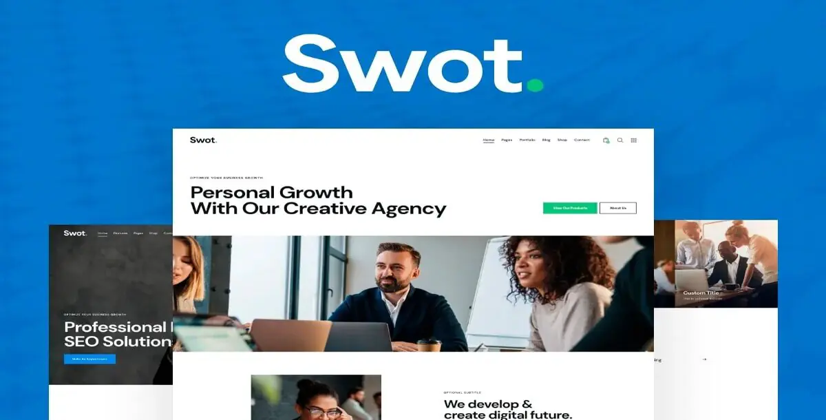 Swot Web Studio and Creative Agency WordPress Theme: Elevate Your Agency’s Online Presence!